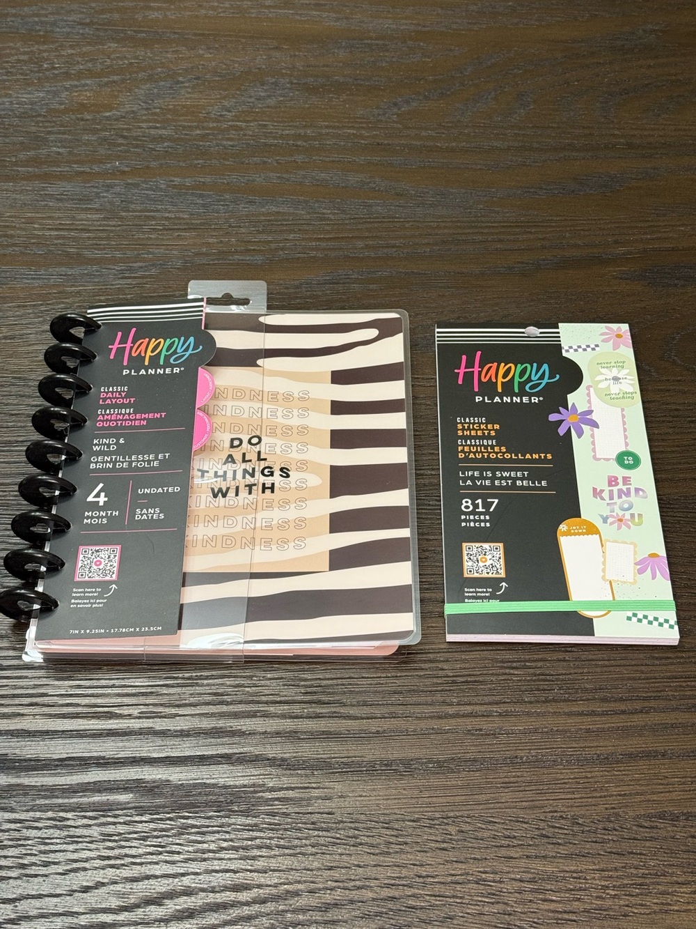NEW Happy Planner Kind & Wild Daily Planner + Life Is Sweet Sticker Book